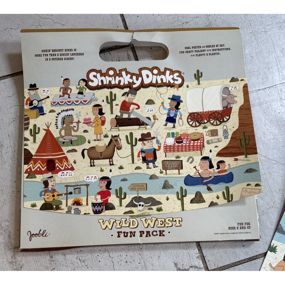 Shrinky Dinks Wild West Fun Pack Shrink Dinks- Joobli Ages 6 and up. Craft-Art